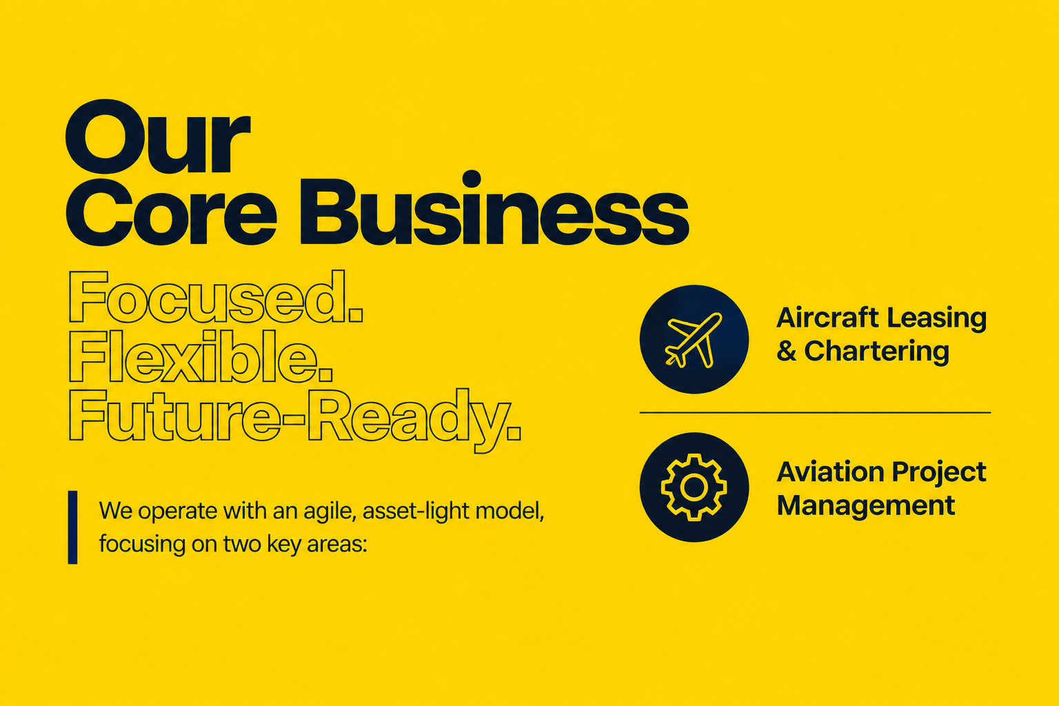 Asia Cargo Network core aviation businesses